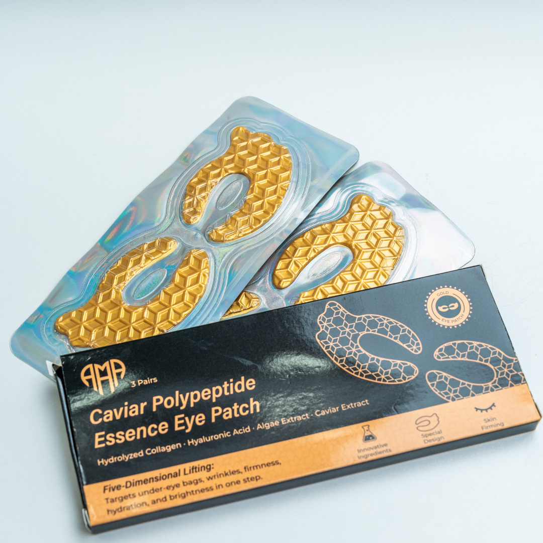 Plasture pentru ochi Caviar Polypeptide Essence – Îngrijire intensivă cu colagen și hidratare (3 buc.)