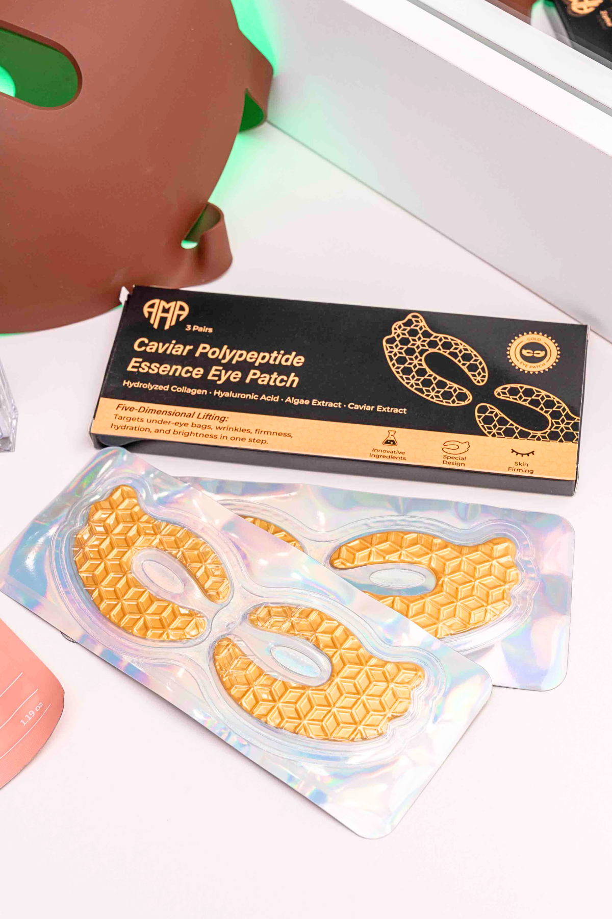 Plasture pentru ochi Caviar Polypeptide Essence – Îngrijire intensivă cu colagen și hidratare (3 buc.)