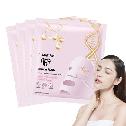 Mască facială coreeană cu ADN de somon PDRN, peptide, colagen, pantenol și niacinamidă – 4 foi per cutie