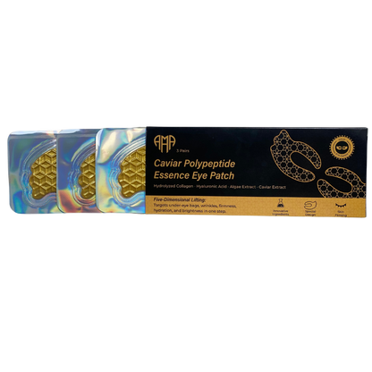 Plasture pentru ochi Caviar Polypeptide Essence – Îngrijire intensivă cu colagen și hidratare (3 buc.)