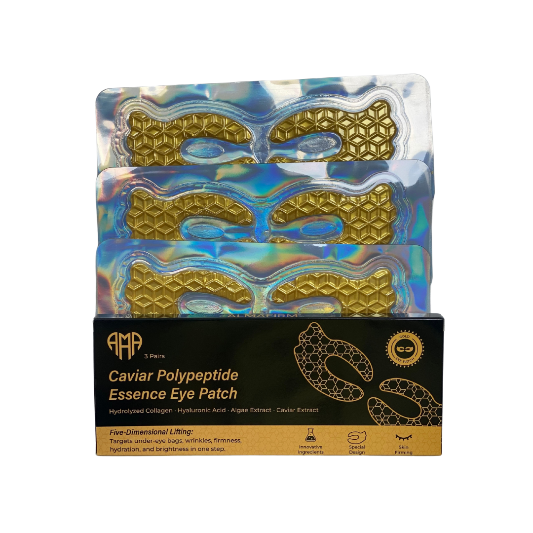 Plasture pentru ochi Caviar Polypeptide Essence – Îngrijire intensivă cu colagen și hidratare (3 buc.)